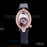 AW Factory Breguet Reine De Naples 8908 Rose Gold Diamond Case 36.5×28.45 MM Quartz Ladies Watch 8908BR/5T/964 